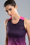 NOX Camiseta Tirantes Mujer PRO Blackberry Rose Degraded