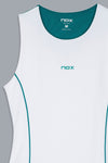 NOX Camiseta Tirantes Mujer PRO White/Ivy Green