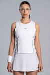 NOX Camiseta Tirantes Mujer PRO White/Ivy Green