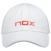NOX Gorra Blanca/Roja
