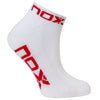 NOX Pack Calcetines Técnicos Tobilleros Blanco/Rojo