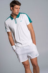 NOX Polo Hombre PRO White/Ivy Green