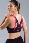 NOX Sujetador Deportivo Mujer PRO Deep Purple