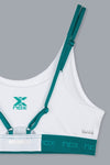 NOX Sujetador Deportivo Mujer PRO White/Ivy Green