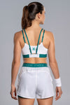 NOX Sujetador Deportivo Mujer PRO White/Ivy Green