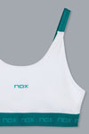 NOX Sujetador Deportivo Mujer PRO White/Ivy Green